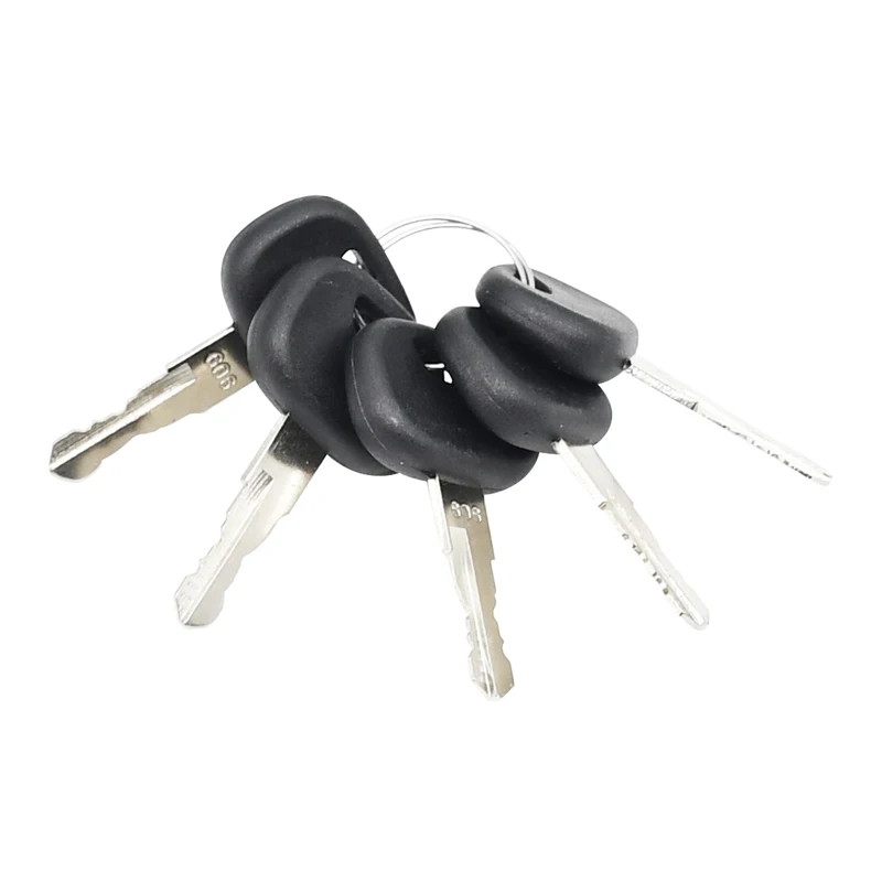 5Pcs Ignition Key 10221073 606 Compatible with Liebherr Compatible with John Deere Crawler Loader 605C 655C 755C 950C 1050C