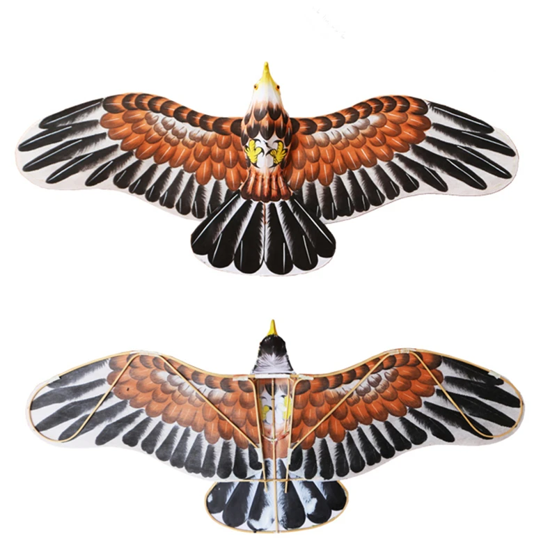 Spedizione Gratuita 92Cm Hawk Aquiloni Cinesi Tradizionali Aquiloni Pittura A Mano Aquila Aquilone Può Twin-Tray Decorare Aquiloni Anziani Giocattoli 
