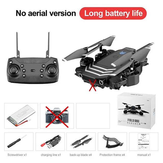 QJ LS11 Pro Drone 4K HD Camera WIFI FPV Altitude Hold Mode One Key Return Foldable Quadcopter RC Helicopter Gifts for ChildrenSilver