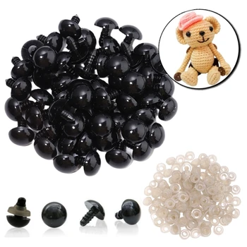 Black Plastic Doll Eyeball Safety Eyes 1