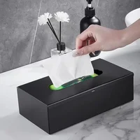 Highend Luxury Stainless Steel Desktop Tissue Box Can Wall Living Room Restaurant Office Desktop Storage Tissue Box Home Decor 1