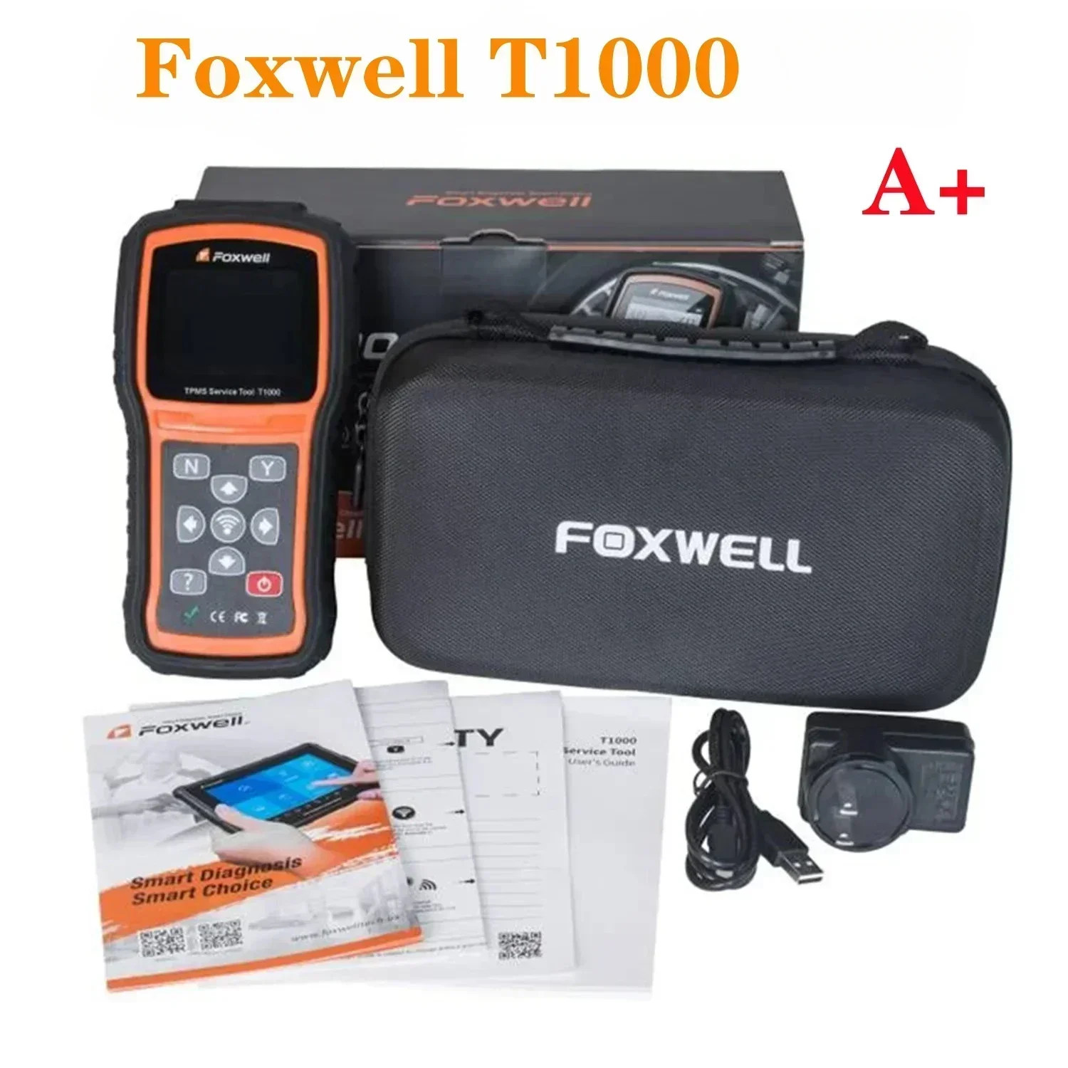 Foxwell T1000 TPMS Trigger Tool Magnet TPM Sensor Lifetime Free Updates Online Replace Foxwell NT1001 NT650
