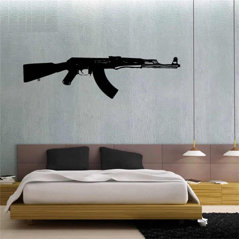 2 Calcomanías De Vinilo Para Parachoques, Rifle De Francotirador, Negro, Amarillo, Impermeable, Emblema Azul Marino, Símbolo De La Marina, Calcomanía Para Regalo De Vehículo