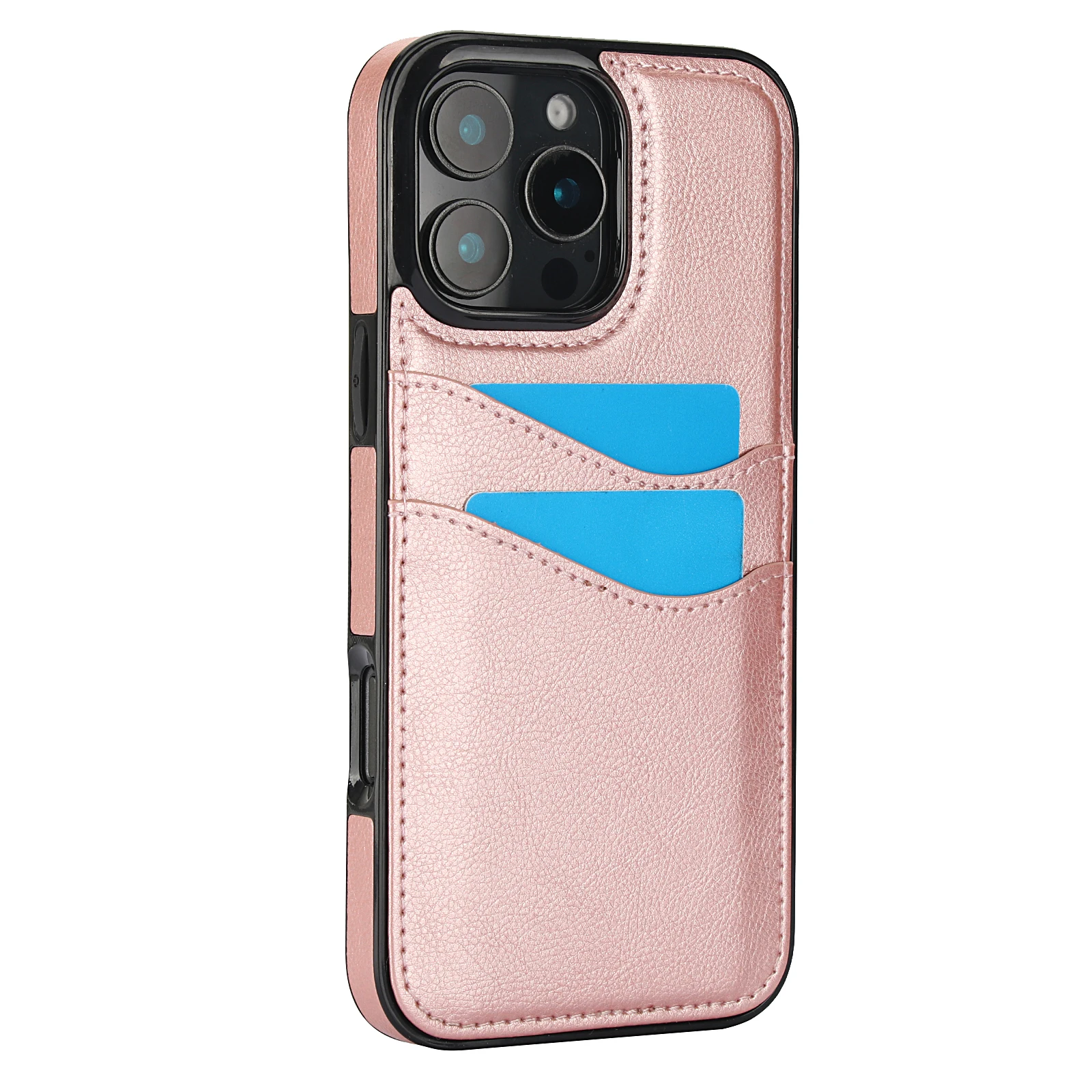 PU Leather Fashion Wallet Phone Case with Credit Card Slot