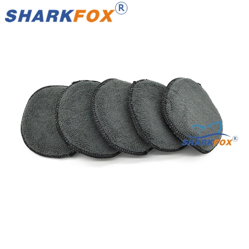 5Inch Clean Buffer Car Applicator Cleaning Polish Pad Foam Sponge Microfiber Waxing Dust Remove Auto Care