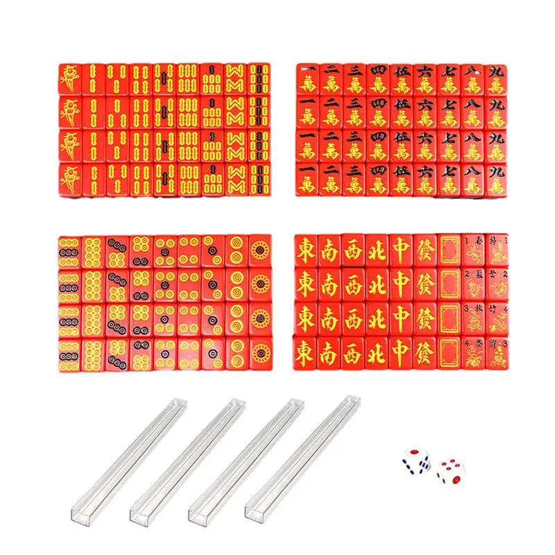 

New Mini Mahjong Set Mahjong Family Board Game For Adults Portable And Small Chinese Style Outdoor Travel And Dormitory Fun