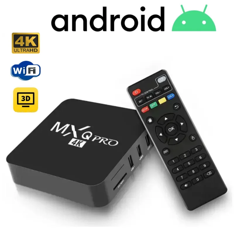 Mxqpro Rk3229 64Gb Android 10.1 Smart Tv Box 4K Youtube Media Player Tv Box Android 7.1 4Gb 32Gb Telecomando Tv Set Top Box