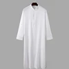 Eid Ramadan Muslim Men Jubba Thobe Saudi Islmaic Clothing Male Prayer Qamis Homme Black White Moroccan Kaftan Long Sleeve Tunics