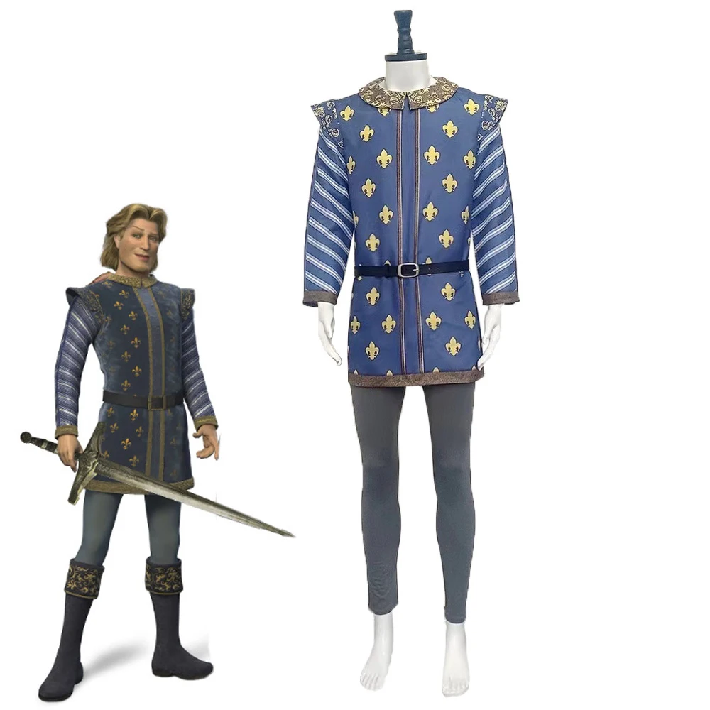 

Movie Monster: Shrek Prince Finds Role Playing Costume: Halloween Monster: Shrek Adult Men's Gift Color Playing Role