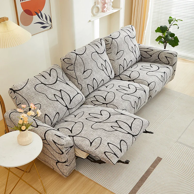 Recliner sofa cover for living room cheap lazy boy relax slipcover protector elastic jacquard armchair chair cover 1/2/3 seater