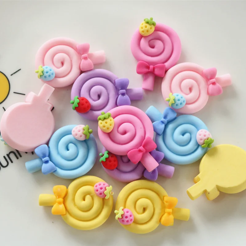 

10pcs Mini Kawaii Cartoon Fruit Cherry Resin Flat Back Cabochons Scrapbook Diy Party Hairpin Accessories Home Decoration Craft