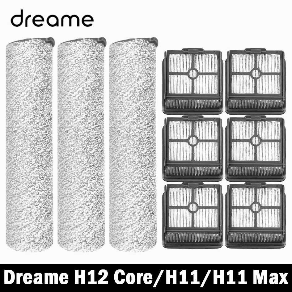 For Dreame H12 Core / Dreame H11 / H11 Max Vacuum Replacement Parts Roller Brush Hepa Filter Accessories