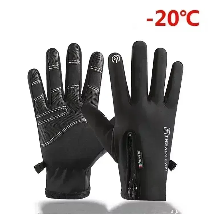 Winter Fishing Gloves Waterproof 2 Finger Flip Winter Gloves for Women Men Outdoor Sport Fishing Cycling Running Gloves 낚시장갑
