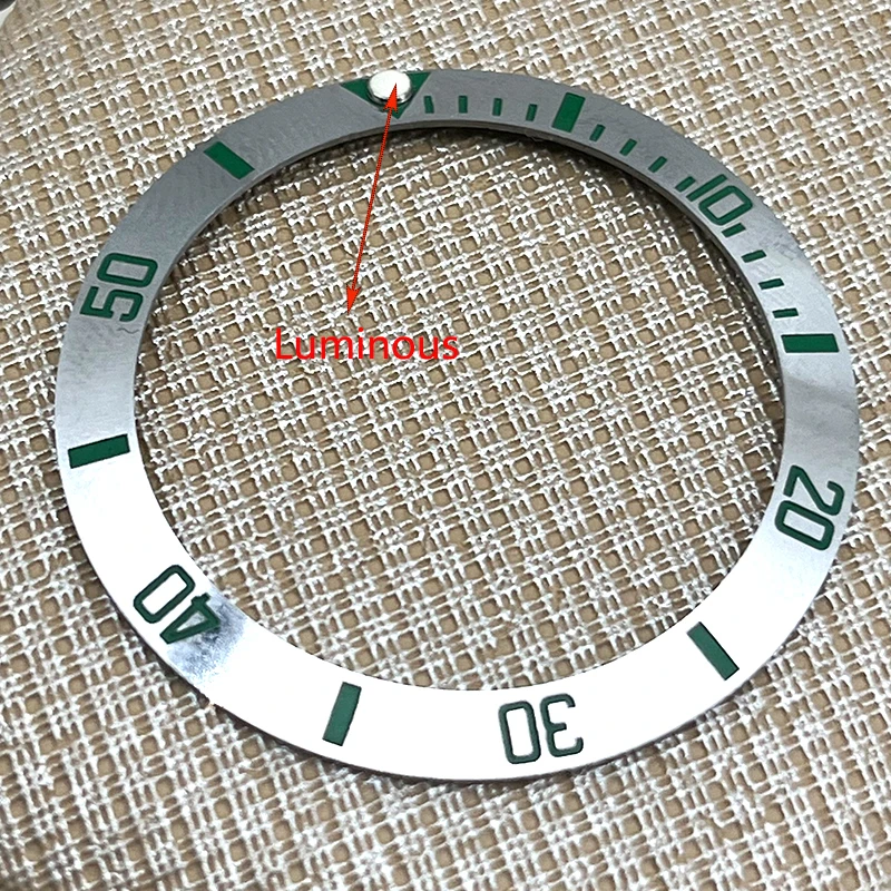 SKX007 Ceramic Bezel Insert, Size 38mm X 30.6mm Curved for Seiko SKX007/SKX009/SKX011/SKX171/SKX173/SRPD Cases Accessories 09