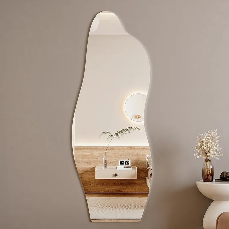 Full Body Mirror Wall Mounted Self-adhesive Dressing Mirror Bedroom Wardrobe Dressing Mirror Bathroom Mirror Y05 4