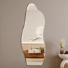 Full Body Mirror Wall Mounted Self-adhesive Dressing Mirror Bedroom Wardrobe Dressing Mirror Bathroom Mirror Y06 5