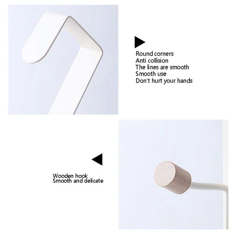 Bedroom Door Hanger Clothes Hanging Rack Over The Door Carbon Steel Home Storage Organization Hooks Purse Holders for Bags Rails