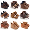 Spring and Autumn New Brown Baby Baptism Walking Shoes for Boys from 0 to 12 Months Soft Sole Lightweight Sports Shoes 1