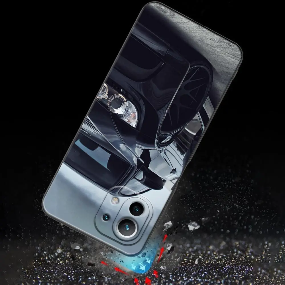 Sleek Men's Sporty Car Design Phone Case - Durable Back Cover