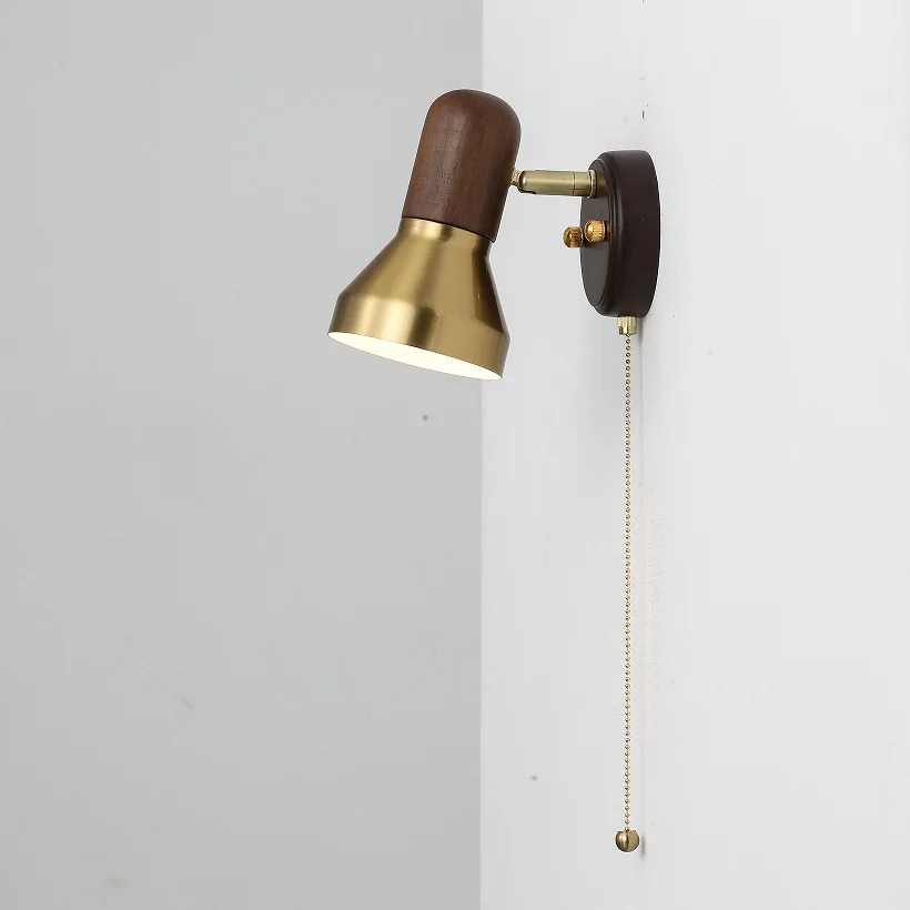 Natural Stone Room Decor Wall Lamp Classical Wall Lights Bedroom Led Sconce pull switch Home Decorations Lighting Fixtures