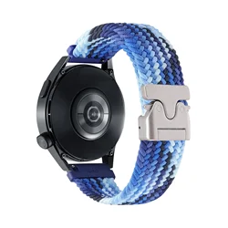 Braided Parachute - Style Smartwatch Strap, Adjustable 20 - 22mm Band - Amazfit Bip 6 5 (21 Dazzling blue)