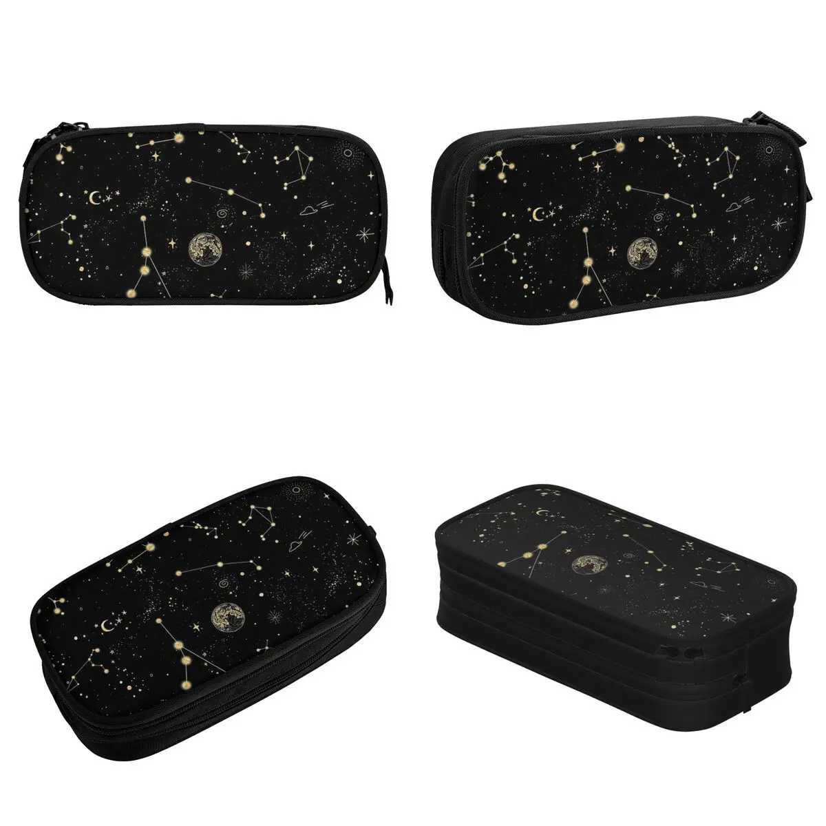 Pencil Case Into The Galaxy Occult Witch Magic Constellation Big Capacity Bags School Supplies Stationery
