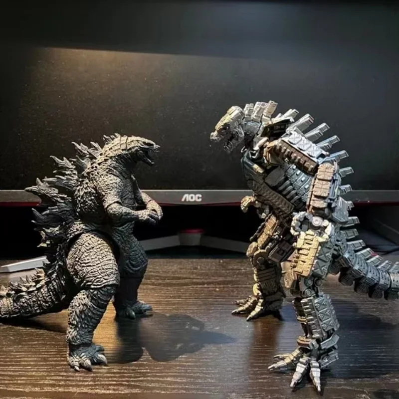 New Hiya Monsterverse Exquisite Basic Godzilla Vs Kong Heat Ray Godzilla 18cm Original Action Figure Model Toy Gift Collection