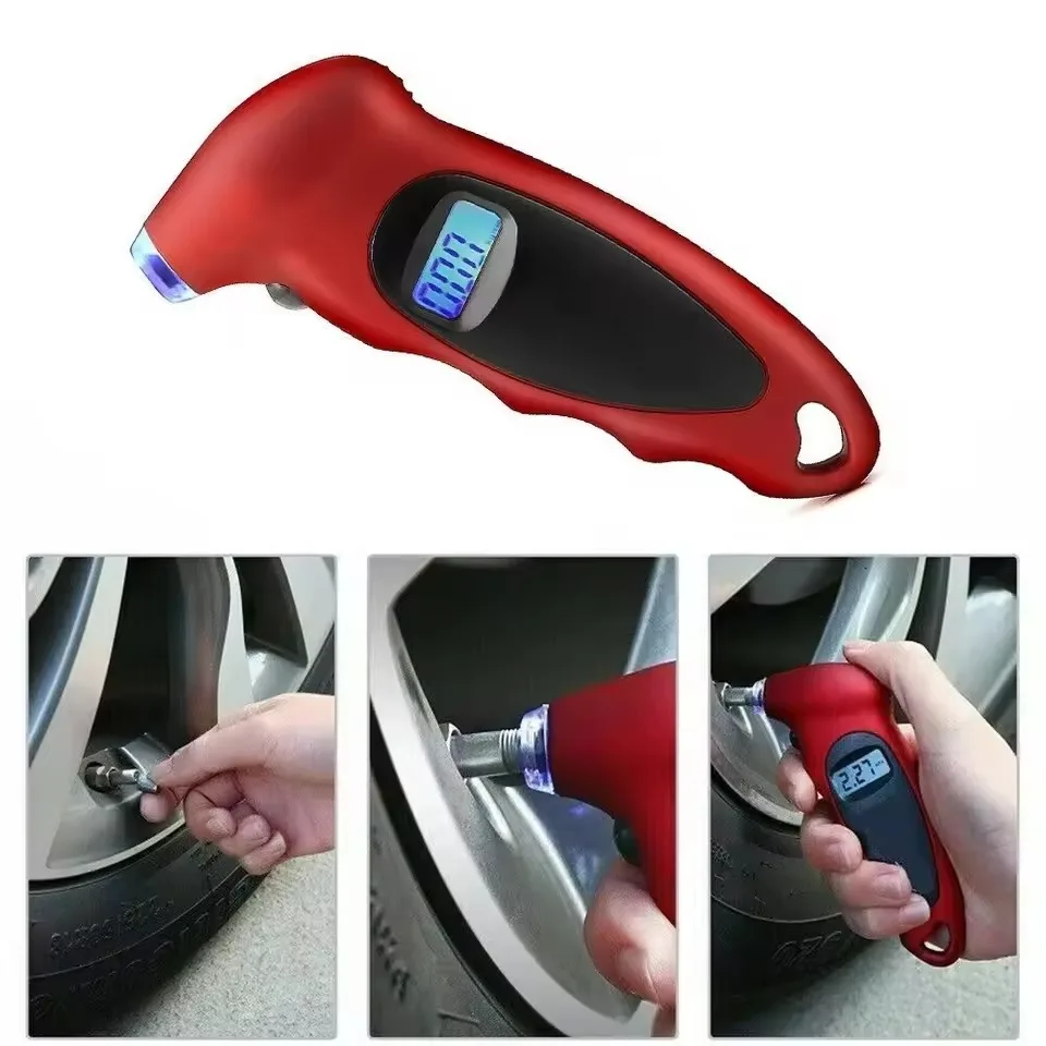 Digital Tire Pressure Gauge with Backlight for Car Maintenance