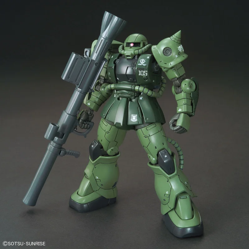 バンダイ-gundamモデルキットMS-06C zaku 2,アニメアクション