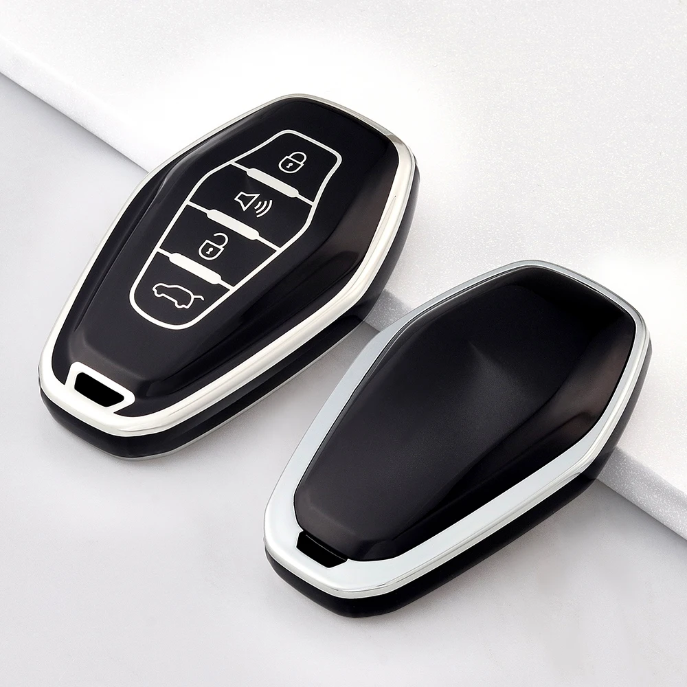 Chery Jetour X70 X90 X95 Plus X70plus X90plus 2020 2021 2022 용 키 케이스 커버 Fob Keyring Soft New TPU 키 보호기 쉘