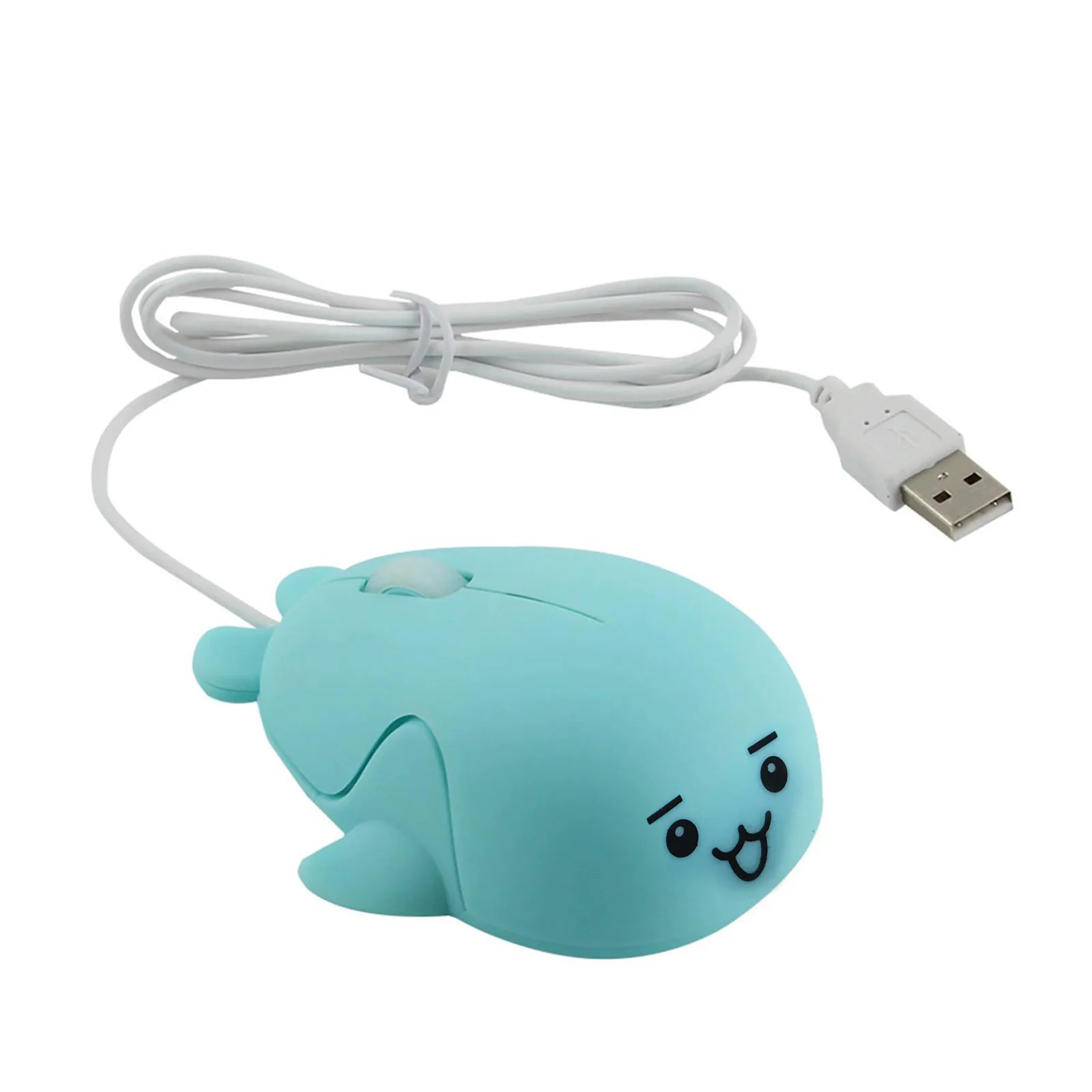 small computer mouse Optical Computer Mouse Cute Pink Mini Small Cartoon Animal Dolphin Shape Wired Mice With Retractable USB Cable For Kid Girl Gift pink gaming mouse Mice