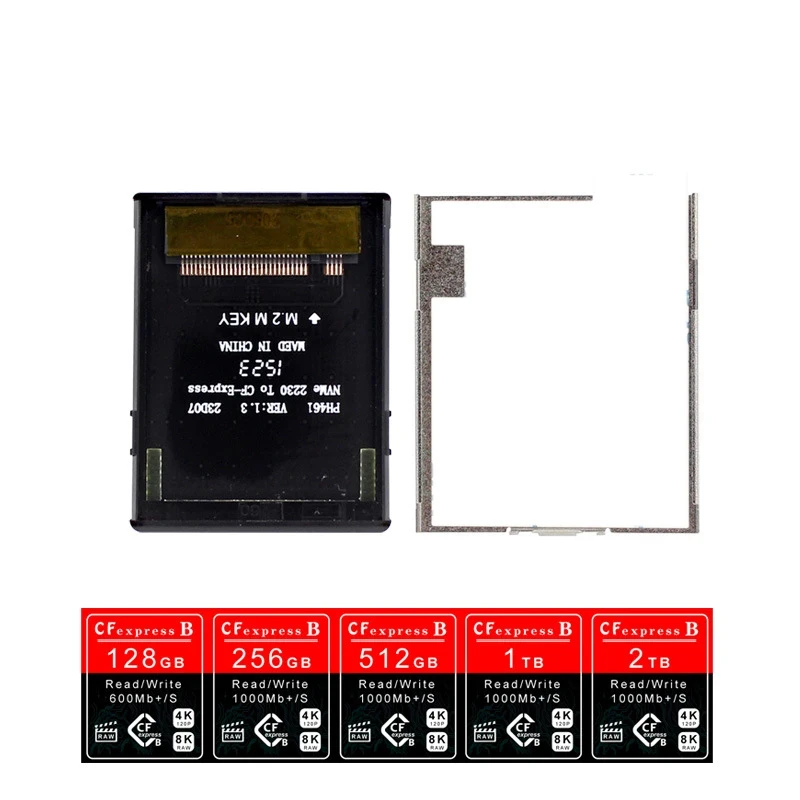 Pcie4.0 CFexpress B Card to NVME M.2 2230 SSD Adapter SN530 BG3 DIY Kits Compatible with Nikon Z6/Z6II/Z7/Z7II/Z9 Canon R5/R5C