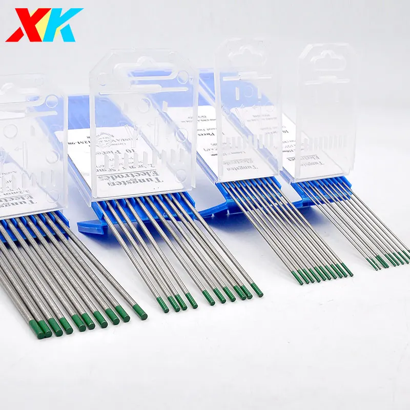 Green Head Tungsten Electrode Suitable for Welding of Aluminum/Aluminum Alloy/Magnesium Welding Consumables TIG Rods WP 1.6 2.4