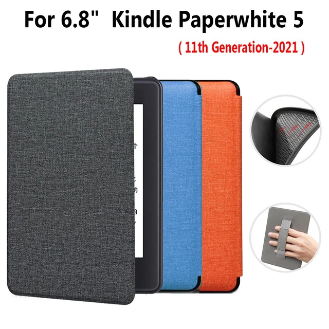 Étui en tissu pour Kindle Paperwhite (11e génération) d' - Noir