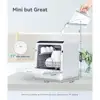 Portable Mini Dishwasher 5L Water Tank 6 Washing Programs Air Drying Countertop Compact Dishwasher Apartments RVs Boats Camping 3