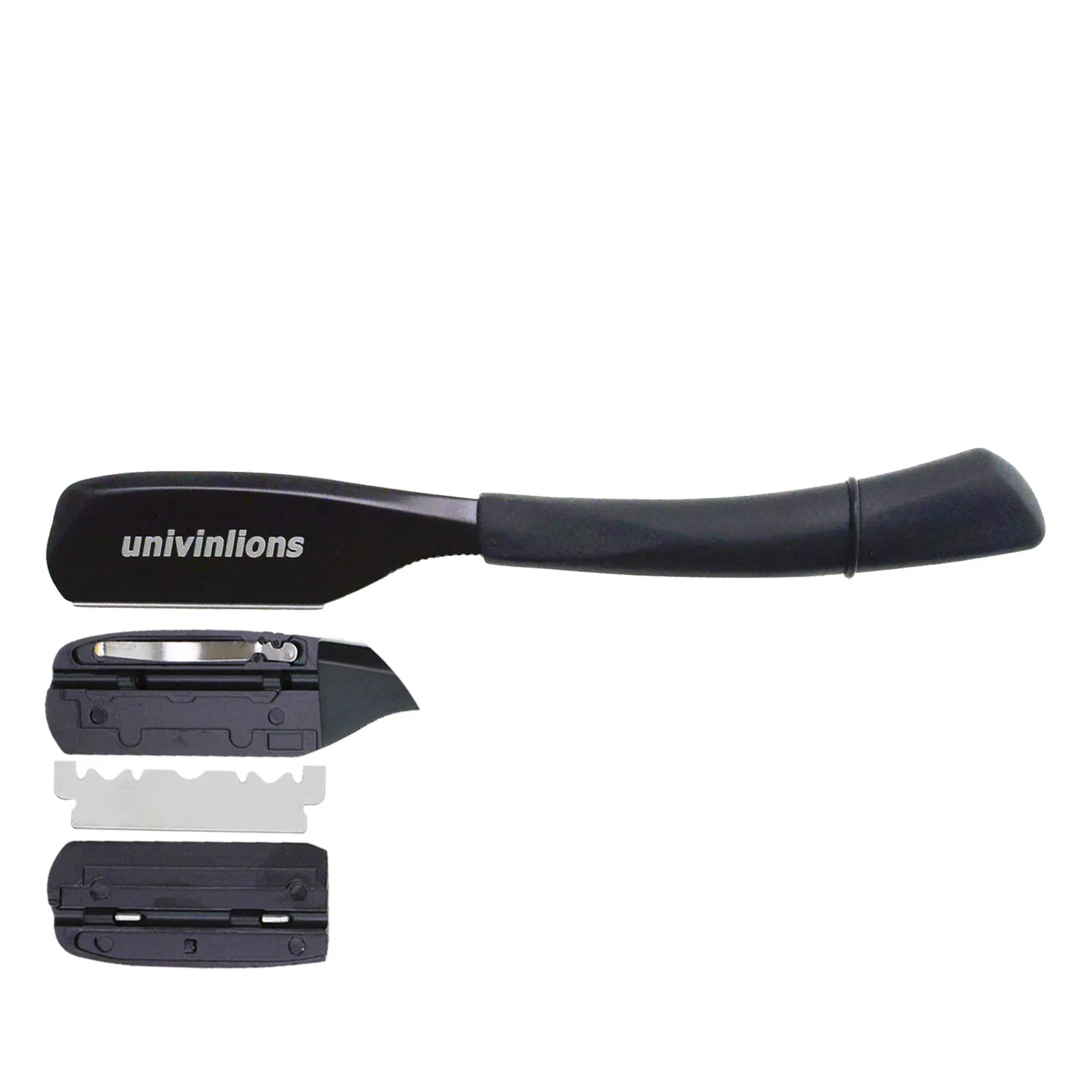 Univinlions Spring Design Dural Edge Straight Razor Stick Uomo Donna Salon Barber Shaving Knife Blade Beard Face Underarm Body