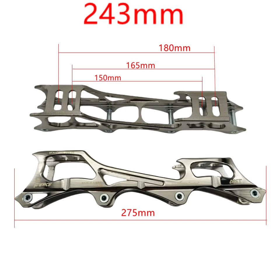 Skate Frame Rockered 243mm 4x80mm