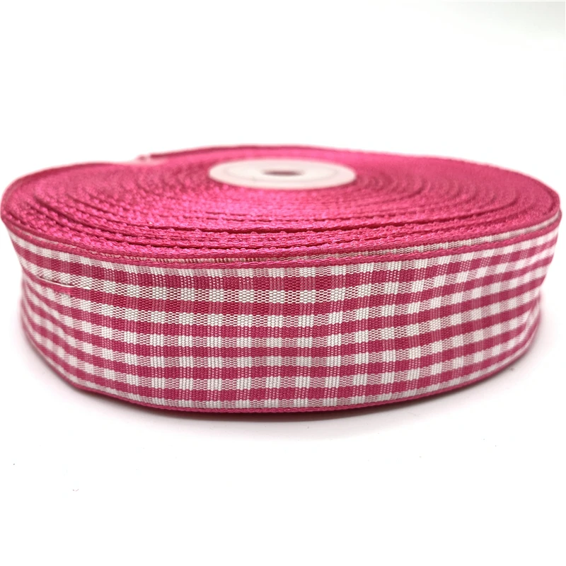 Ribbon Decoration Ribbon Supplies Christmas Ribbon Wrapping Ribbon 5yards/lot Red Plaid Ribbon