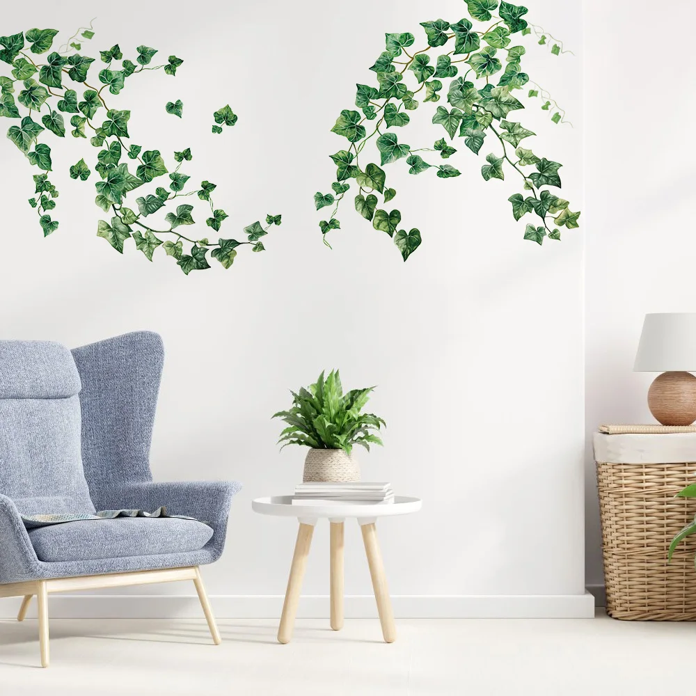 Natural Green Ivy Self-Adhesive Wall Decor Stickers