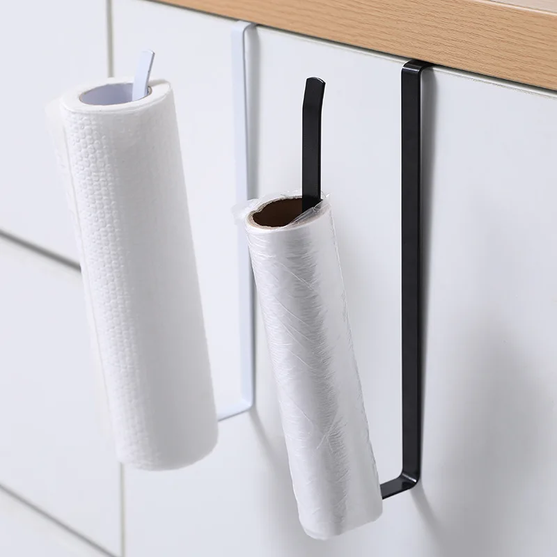 

Non Punching Kitchen Tissue Wall Mounted Lazy Roll PaPer Cloth Cling Film Storage Cabinet Rack
