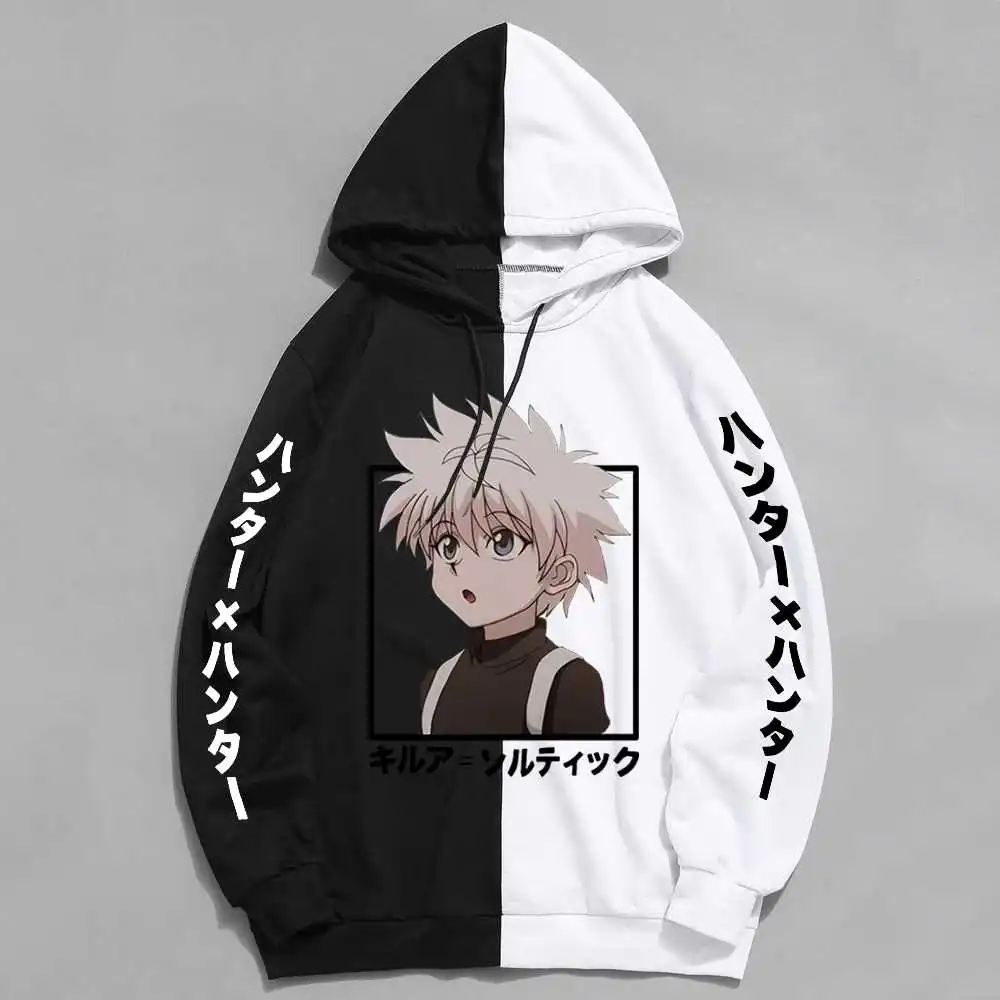 Мужские толстовки Hunter X Killua Zoldyck осенне-зимние для мальчиков и девочек модная