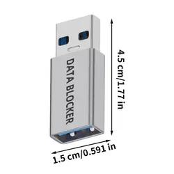 USB Data Blocker Security Adapter - Anti - Juice Jacking Protector (USBA Male to Female)