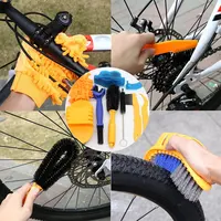 JOCleaner-Kit de livres de cyclisme pour VTT, ensemble de brosses à récurer, lavage de vélo portable, outil de réparation pour le cyclisme sur route 6