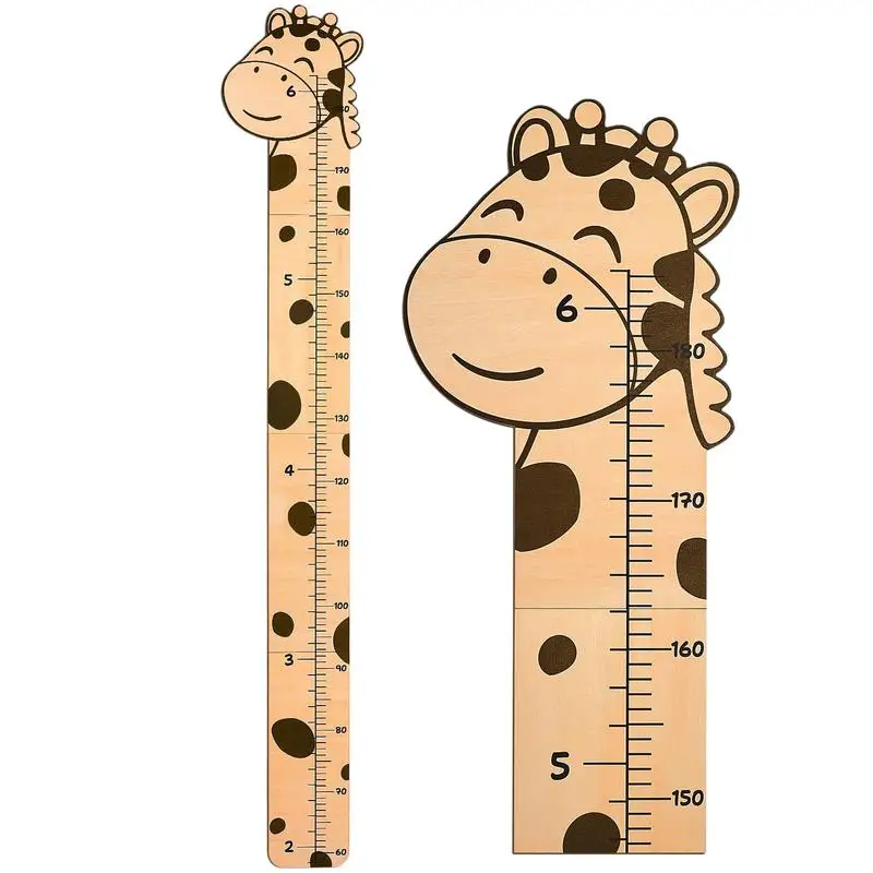 PVC Wall Growth Chart Adhesive Decor Decorative Decal Baby Height Measure Ruler Removable Wall Sticker for Kids Room