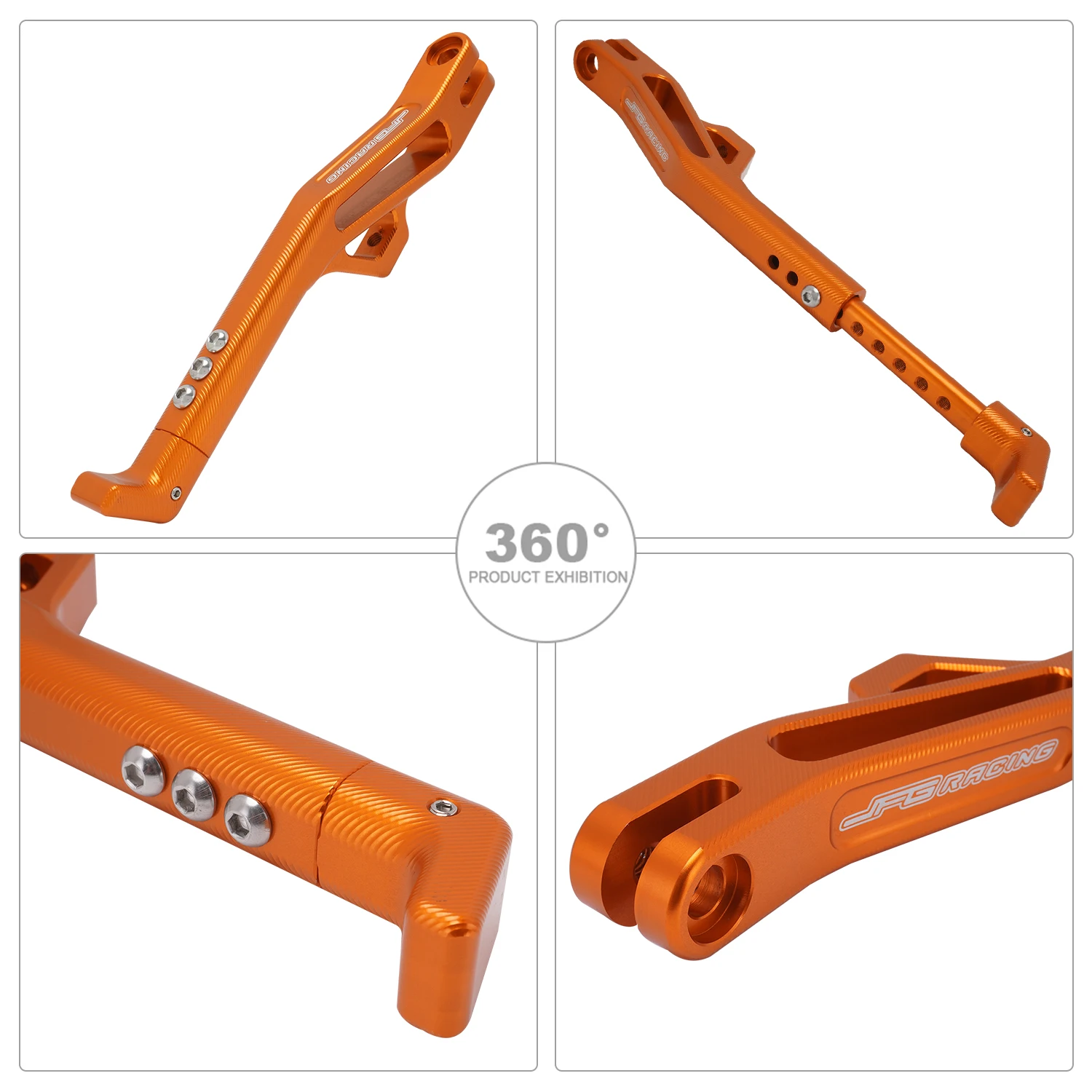 오토바이 CNC 265mm-350mm 조절식 사이드 킥 스탠드 서론 라이트 비 S X, 세그웨이 X160 X260 용