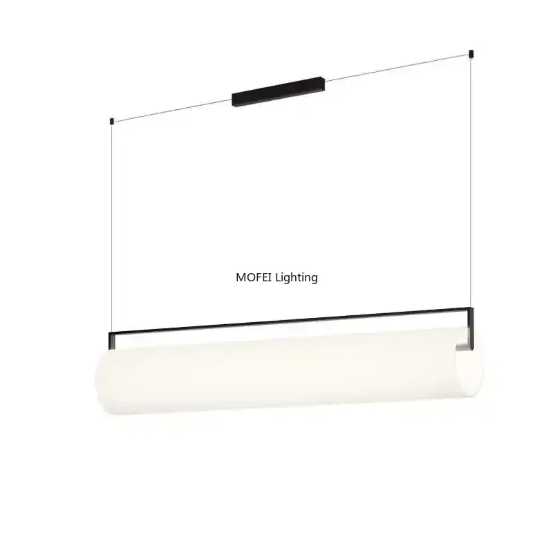 북유럽 미니멀리스트 LED 펜던트 조명 아트 거실 현대 천장 샹들리에 홈 데코레이션 롱 오피스 바 다이닝룸 램프