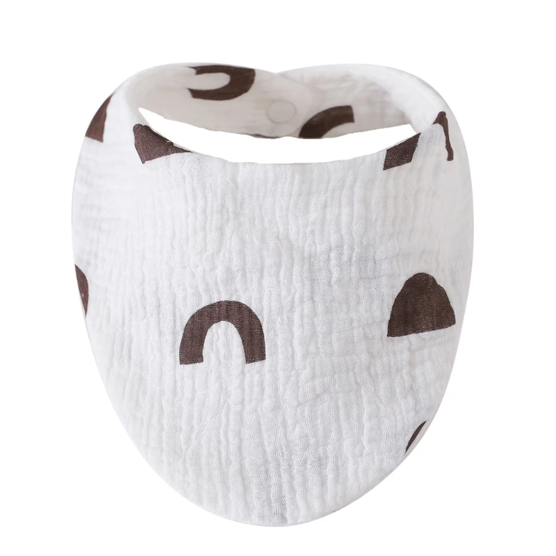 Organic Cotton Muslin Baby Bandana Bib - Soft & Absorbent Scarf