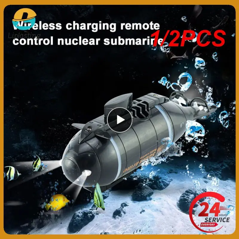 Happycow 777-586 미니 RC 잠수함 스피드 보트 리모컨 드론 피그보트 시뮬레이션 모델, 어린이 선물 장난감, 업데이트 버전, 1 개, 2 개