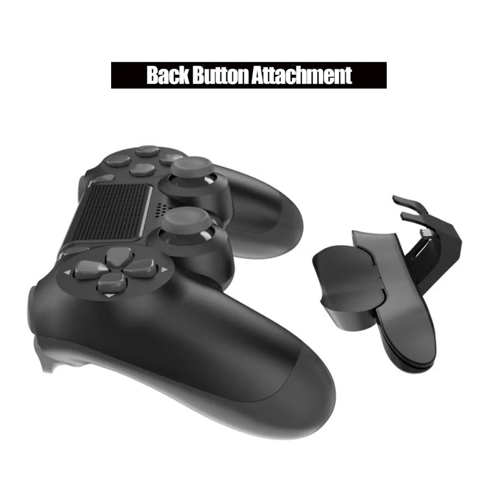 For Sony Playstation4 PS4 Controller Paddles Extended Gamepad Back Button Attachment Joystick Rear Button with Turbo Key Adapter