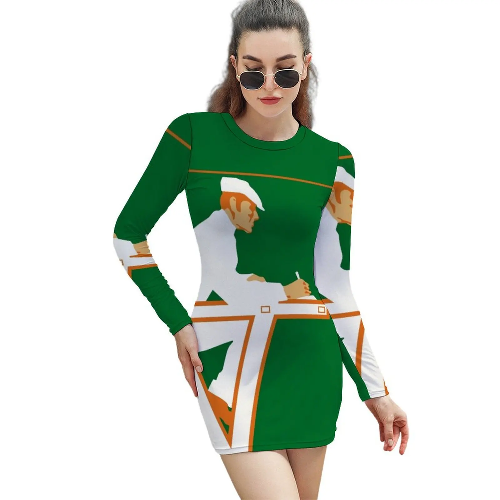 

Retro tennis referee, game set and match Long-Sleeved Sheath Dress dresses for women 2024 ladies dresses for women 2024